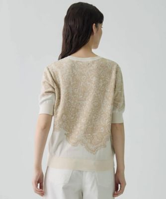 18ゲージ袋ジャカードレース柄ニット | LANVIN COLLECTION (Women