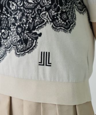 18ゲージ袋ジャカードレース柄ニット | LANVIN COLLECTION (Women