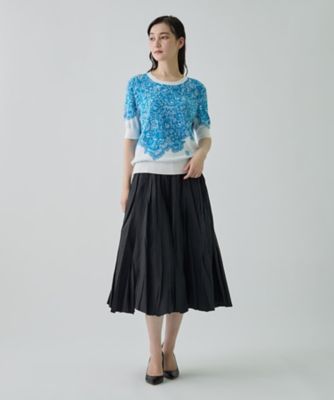 18ゲージ袋ジャカードレース柄ニット | LANVIN COLLECTION (Women