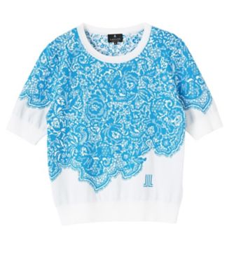 18ゲージ袋ジャカードレース柄ニット | LANVIN COLLECTION (Women