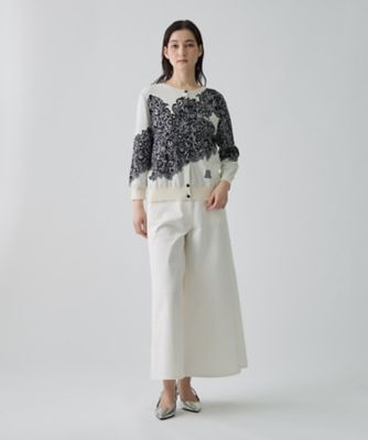 18ゲージ袋ジャカードレース柄カーディガン | LANVIN COLLECTION