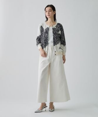 18ゲージ袋ジャカードレース柄カーディガン | LANVIN COLLECTION