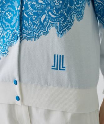18ゲージ袋ジャカードレース柄カーディガン | LANVIN COLLECTION