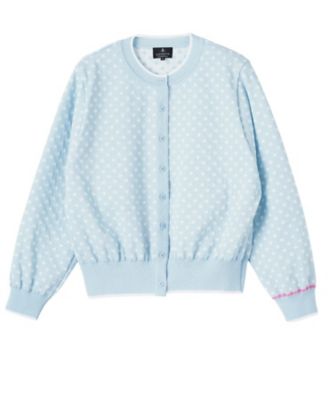 ＜LANVIN COLLECTION (Women)＞１６ゲージ袋ジャカードカーディガン