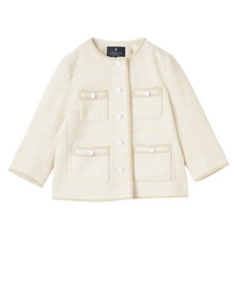 セットアップ対応商品】モノトーンツイードクルー ジャケット | ANAYI