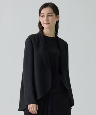 美品☆ランバンコレクション　丸襟　絹混ナイロン　ジャケット　L 美品☆ランバンコレクション 丸襟 絹混ナイロン ジャケット L 【公式通販】