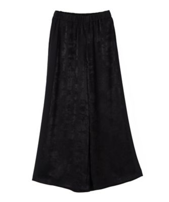 ＜LANVIN COLLECTION (Women)＞ベルベットサテン・コンビネーションワイドパンツ