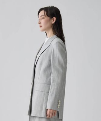 ストライプリネンウールジャケット | LANVIN COLLECTION (Women