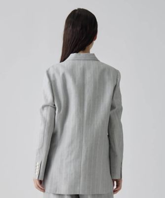 ストライプリネンウールジャケット | LANVIN COLLECTION (Women