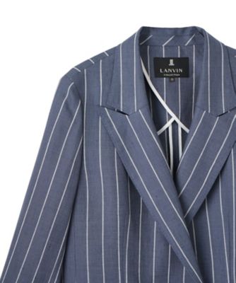 ストライプリネンウールジャケット | LANVIN COLLECTION (Women
