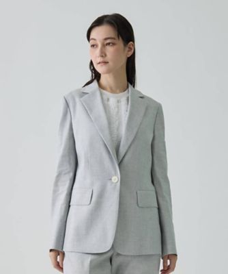 リネン混シングルエッセンシャルジャケット | LANVIN COLLECTION