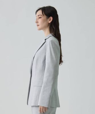 リネン混シングルエッセンシャルジャケット | LANVIN COLLECTION