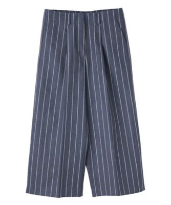 ＜LANVIN COLLECTION (Women)＞ストライプリネンウールパンツ