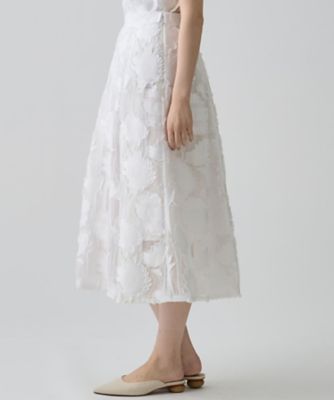 サンフラワーカットジャカードスカート | LANVIN COLLECTION (Women