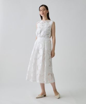 サンフラワーカットジャカードスカート | LANVIN COLLECTION (Women