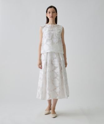 サンフラワーカットジャカードスカート | LANVIN COLLECTION (Women