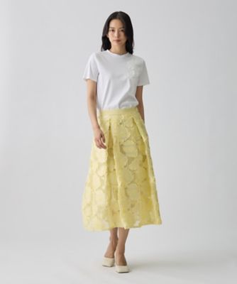 コムデギャルソンジャカード花柄スカート COMME des GARCONS 20SS 花柄