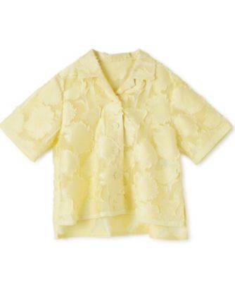 ＜LANVIN COLLECTION (Women)＞サンフラワーカットジャカードブラウス