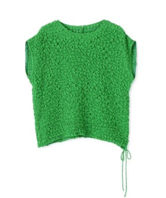 ＜LANVIN COLLECTION (Women)＞格子ステッチ・シフォントップス