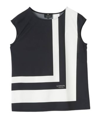＜LANVIN COLLECTION (Women)＞ジオメトリック・ブラウスカットソー