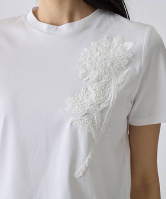 ✴︎ひまわり✴︎ ひまわり刺繍スムースカットソー | LANVIN COLLECTION (Women