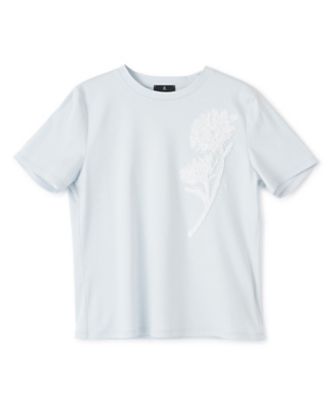 ＜LANVIN COLLECTION (Women)＞ひまわり刺繍スムースカットソー