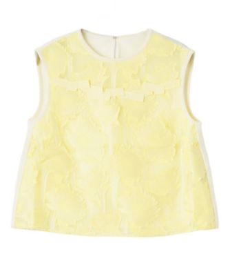 ＜LANVIN COLLECTION (Women)＞ひまわりジャカード・Ａラインプルオーバー
