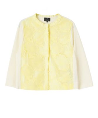 ＜LANVIN COLLECTION (Women)＞ひまわりジャカード・ニットカーディガン