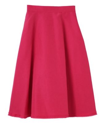 定価26400円【新品】レディース38ランバンスポール フレアスカート赤 フリンジ構築フレアスカート | LANVIN COLLECTION (Women)/ランバン