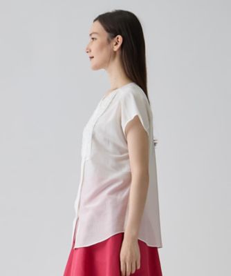 コットンシルク ローズ刺繍ブラウス | LANVIN COLLECTION (Women