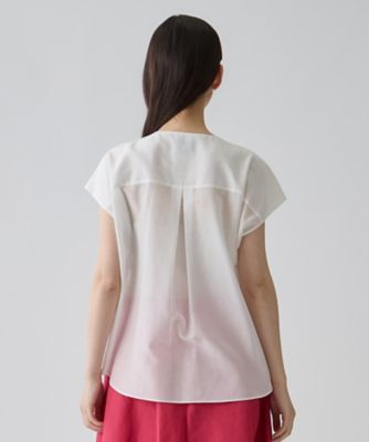コットンシルク ローズ刺繍ブラウス | LANVIN COLLECTION (Women
