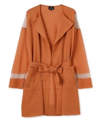 透明糸インターシャ ロングカーディガン | LANVIN COLLECTION (Women