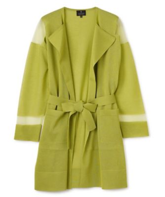 透明糸インターシャ ロングカーディガン | LANVIN COLLECTION (Women