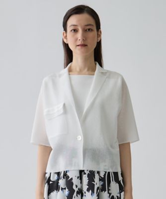 ラミーブレンド ドライニットジャケット | LANVIN COLLECTION (Women