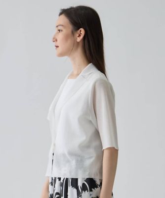 ラミーブレンド ドライニットジャケット | LANVIN COLLECTION (Women