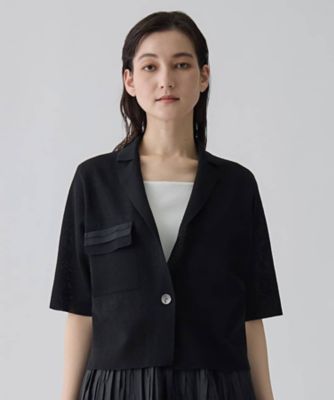 ラミーブレンド ドライニットジャケット | LANVIN COLLECTION (Women