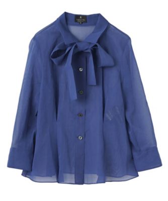 ボックスタックシェイプ・マルチタイブラウス | LANVIN COLLECTION 