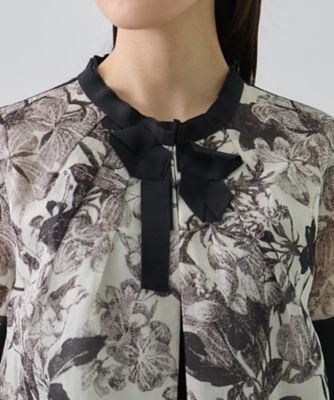 【極美品】 LANVIN ランバンコレクション 長袖カーディガン リボン 黒 M リボンモチーフ・ニットカーディガン | LANVIN COLLECTION (Women