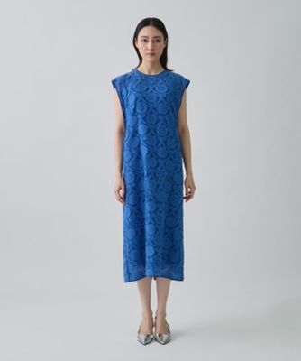 ウォールカットジャカード・フレンチスリーブワンピース | LANVIN
