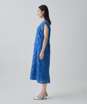 ウォールカットジャカード・フレンチスリーブワンピース | LANVIN