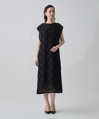 ウォールカットジャカード・フレンチスリーブワンピース | LANVIN
