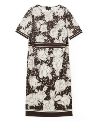 ドットフラワーボーダーワンピース | LANVIN COLLECTION (Women