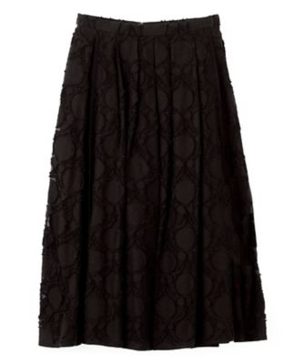 ウォールカットジャカード・ボックスタックスカート | LANVIN