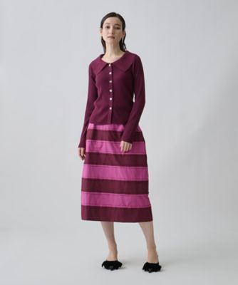 シルクウールカシミヤ ビッグカラーカーディガン | LANVIN COLLECTION