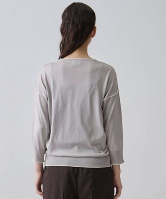 16ゲージ Vネックドロップショルダーニット | LANVIN COLLECTION