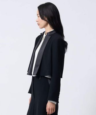 サテン タキシードショートジャケット | LANVIN COLLECTION (Women