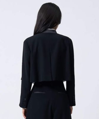 サテン タキシードショートジャケット | LANVIN COLLECTION (Women