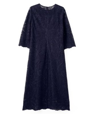 【美品】ランバン　ワンショルダードレス　シルク100%　パーティー　フランス製 レースチュール切替えワンピース | LANVIN COLLECTION (Women
