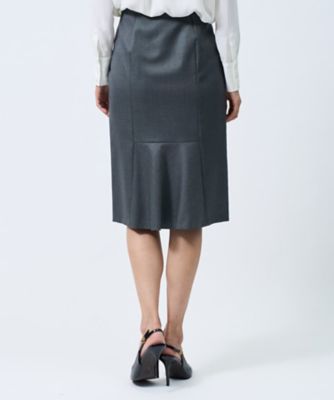 【新品未使用】LANVIN COLLECTIONブラック レース タイトスカート バック切替えフレア タイトスカート | LANVIN COLLECTION (Women
