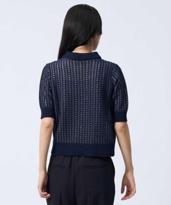 美品　ランバンコレクション　ニット＋レース　アンサンブル　38 7ゲージスレッドジャカードニット | LANVIN COLLECTION (Women